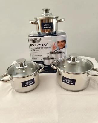 Batteria di pentole Aciaio Inox