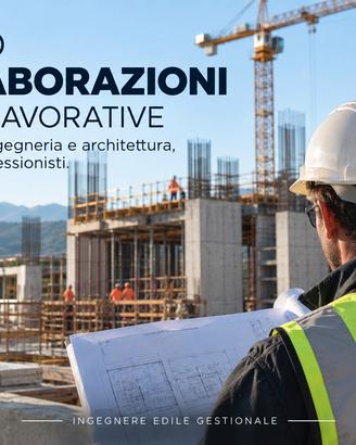 Ingegnere disponibile per studi tecnici e imprese