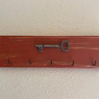Porta chiavi da appendere rosso country