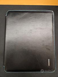 Porta Blocco Piquadro in pelle nero blue square