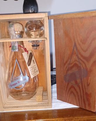 DECANTER VUOTO GRAPPA REIMANDI 1977 SCATOLA LEGNO