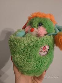 pooples peluche vintage verde e multicolor 1985