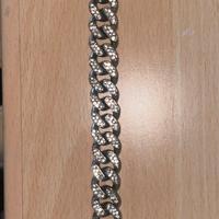 bracciale brillante a catena