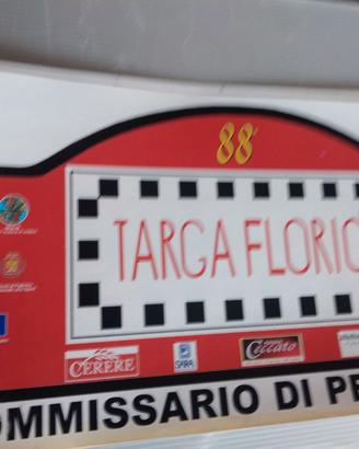 placca rally adesiva cm. 21x42 88 targa florio