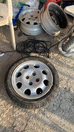 3 cerchi originali peugeot 205 1900 gti + 20 perni