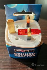 Adattatore da viaggio presa UK Schuko