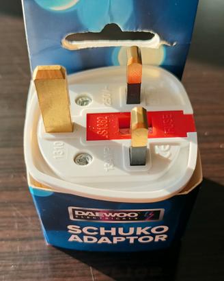 Adattatore da viaggio presa UK Schuko