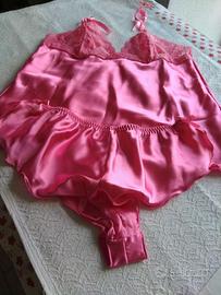 Baby Doll in seta colore fucsia taglia 42 e 44