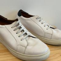 Sneaker bianca con rialzo interno di 6cm, num: 43