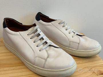 Sneaker bianca con rialzo interno di 6cm, num: 43