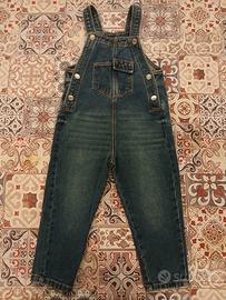 Salopette di Jeans bimbo  100% denim  tg 98cm