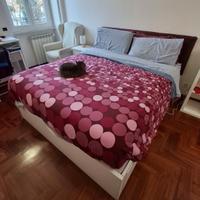 letto due piazze con cassetti