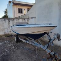 Barca Open 4.80m +  Motore 25cv + Carrello