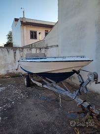 Barca Open 4.80m +  Motore 25cv + Carrello
