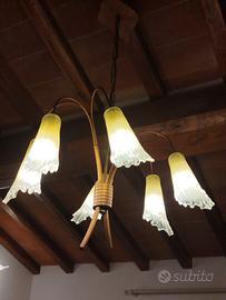 Lampadario e due applique Sillux 
