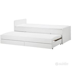 Letto  ikea fornito con materassi presi a parte