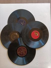 4 dischi vinile 78 giri