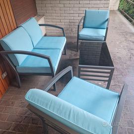 SET TABOLINO POLTRONE E DIVANO DA ESTERNO