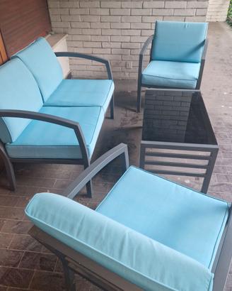 SET TABOLINO POLTRONE E DIVANO DA ESTERNO