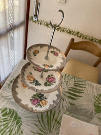 Antipastiere e alzatina fine ceramica