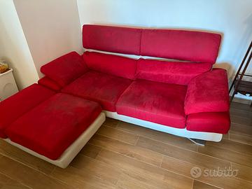 Divano PoltroneSofà rosso