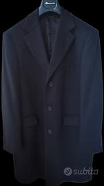 Cappotto lana cachemire nero TG. 54