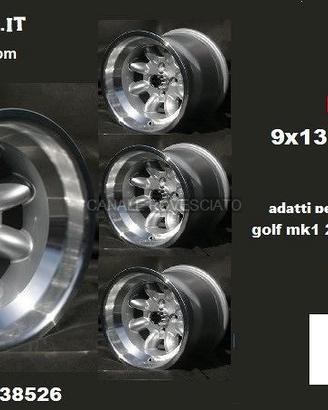 Cerchi minilite 9x 13 4x100 et-12 volkswagen VW