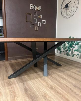 Tavolo Shangai Riflessi Massello/Rovere allungabil