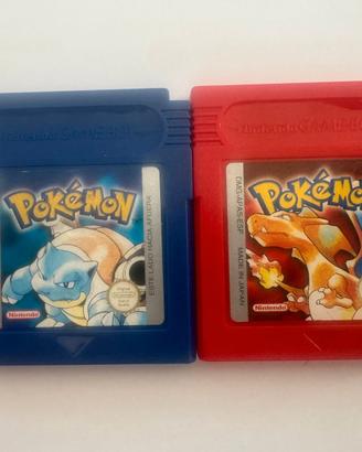 Nintendo Gameboy - Pokemon Rosso e Pokemon Blu