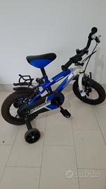 Bicicletta con rotelle e ruote da 12 pollici