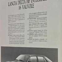 Libro riservato Lancia Delta hf integrale 16v 1989