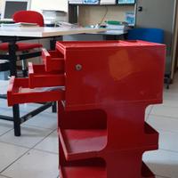 carrello vintage architetto colore rosso