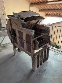 Ventilabro 2 pezzi, gramola per la canapa,setaccio