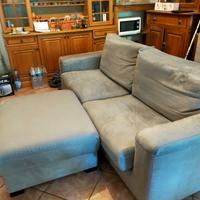 divano 3 posti con pouff contenitore