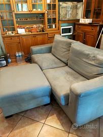 divano 3 posti con pouff contenitore