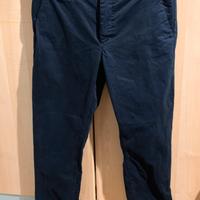 Pantaloni blu in cotone