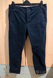Pantaloni blu in cotone