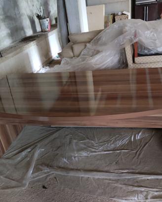Scrivania in Legno Rivestito Marrone