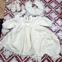 Completo battesimo bambina invernale