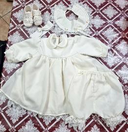 Completo battesimo bambina invernale