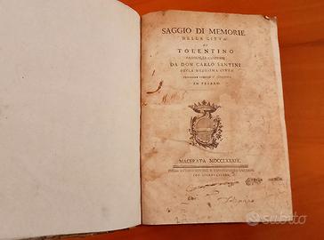 Saggio di memorie della città di Tolentino 1789