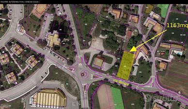 Terreno edificabile a Fontanafredda di 1.163 mq