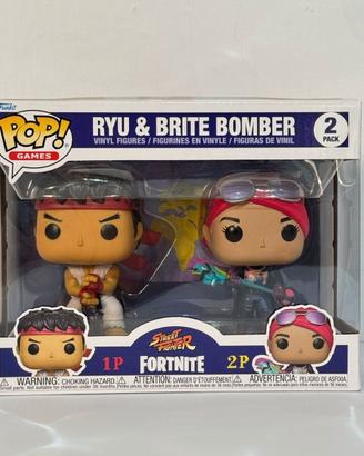 Funko Pop! Ryu & Brite Bomber (2-Pack)
