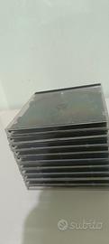 10 custodie per CD nere 