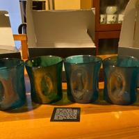 Set di 6 bicchieri in vetro di Murano