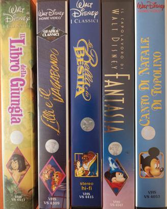 SET VIDEOCASSETTE ORIGINALI WALT DISNEY