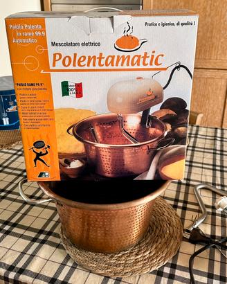 Paiolo rame automatico per polenta