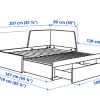 Letto Singolo con Materasso in Memory Foam
