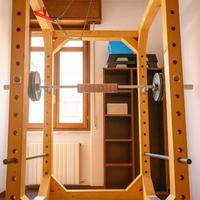 Rack in legno autoportante