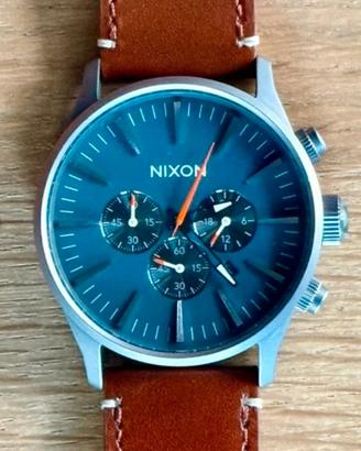 Nixon orologio Sentry Chrono Leather Cronograph